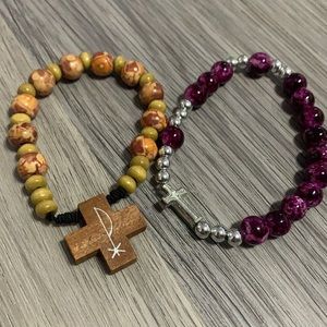 Distinct handmade cross bracelets
